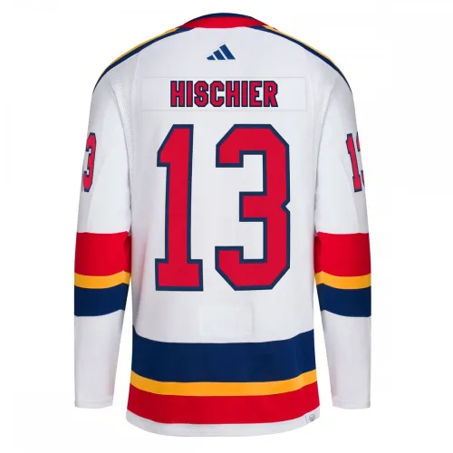Nico Hischier New Jersey Devils adidas Reverse Retro 2.0 Authentic Player Jersey – White