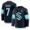 Jordan Eberle Seattle Kraken Home Premium Jersey - Deep Sea Blue