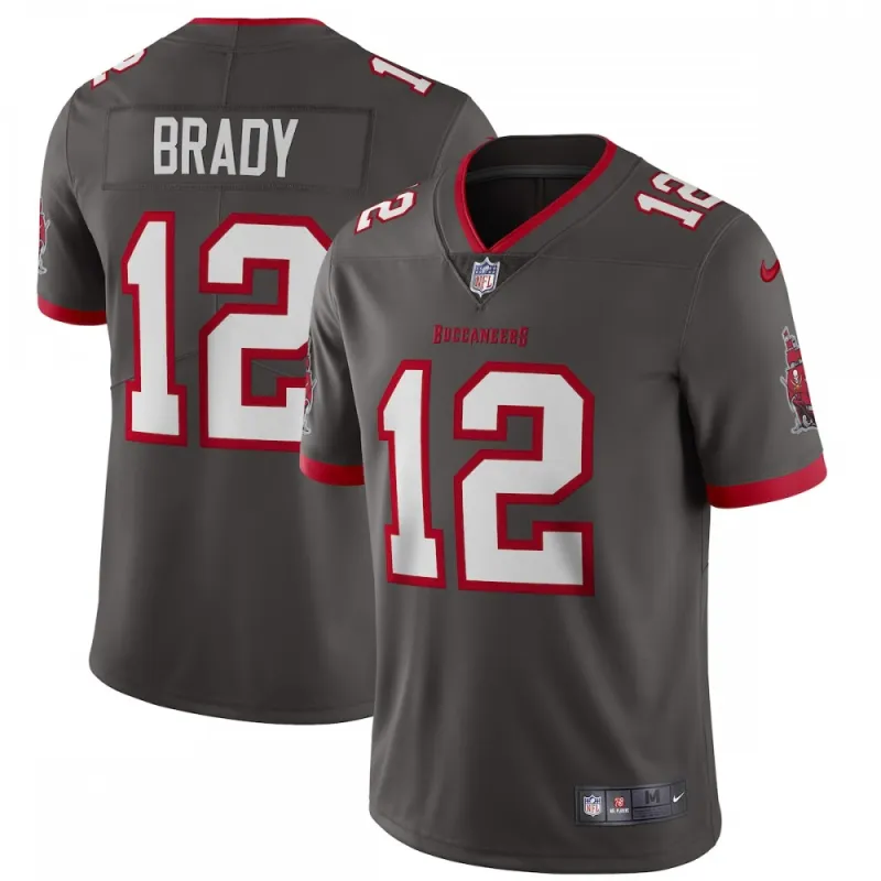 Tom Brady Tampa Bay Buccaneers Nike Alternate Vapor Limited Jersey – Pewter