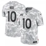 Camisola limitada de jogador «Salute to Service» 2024 da Nike de Bo Nix dos Denver Broncos - Arctic Camo