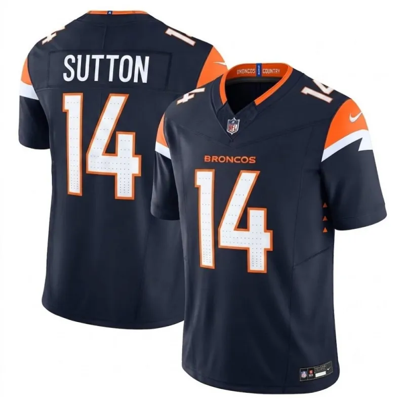Courtland Sutton Denver Broncos Nike Mile High Collection Vapor F.U.S.E. Limited Jersey – Navy
