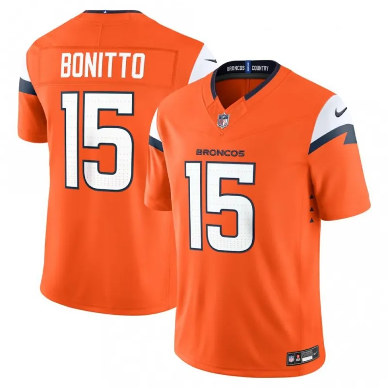 Nik Bonitto Denver Broncos Nike Vapor F.U.S.E. Limited Jersey – Orange