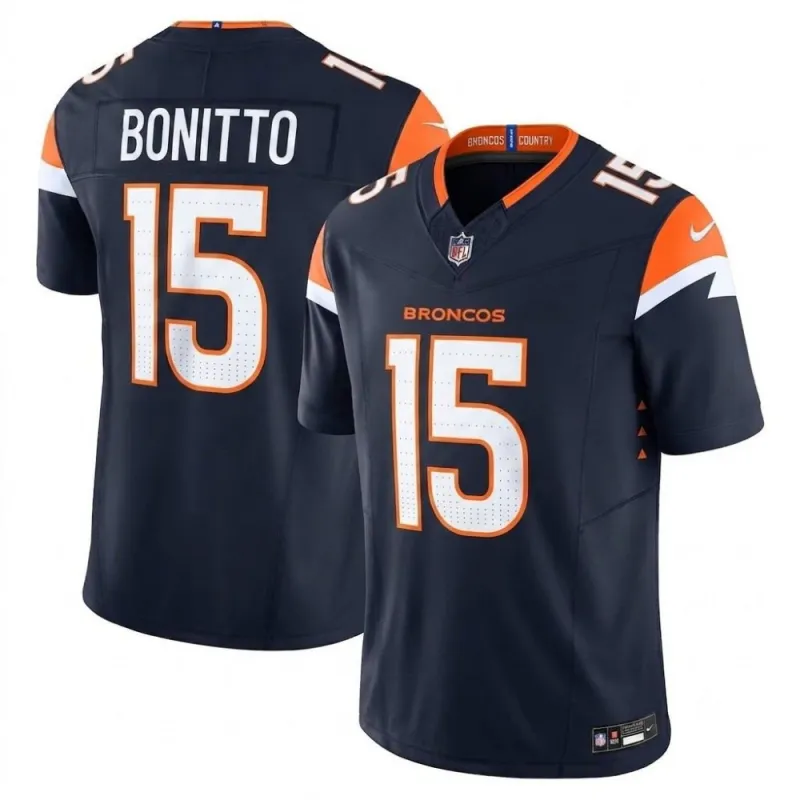 Nik Bonitto Denver Broncos Nike Mile High Collection Vapor F.U.S.E. Limited Jersey – Navy