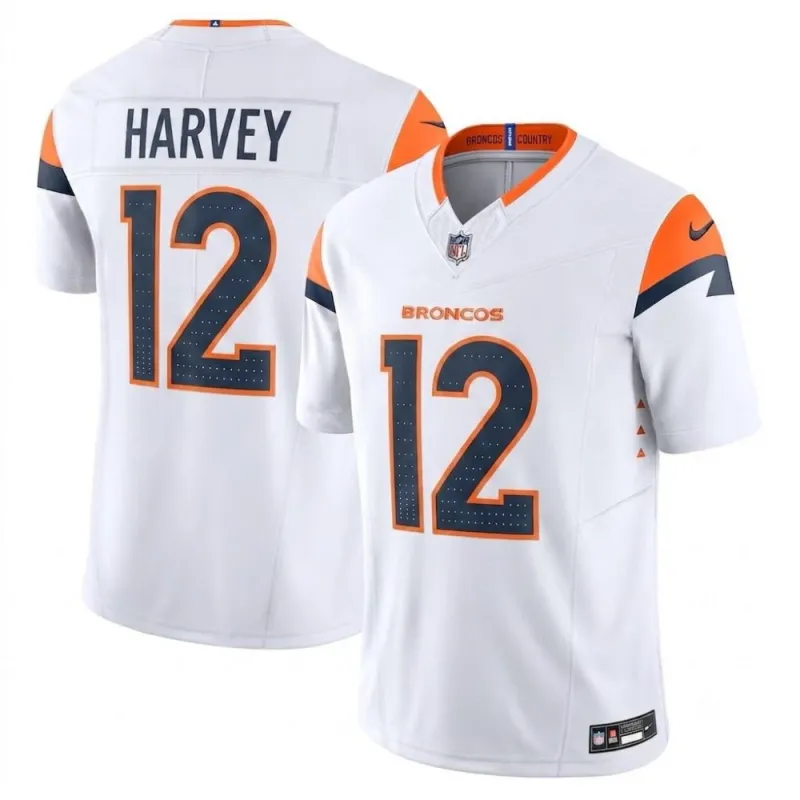 RJ Harvey Denver Broncos Nike Mile High Collection Vapor F.U.S.E. Limited Jersey – White