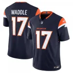 Camisa de jogo limitada Vapor F.U.S.E. da coleção Nike Mile High de Jaylen Waddle, dos Denver Broncos - Azul-marinho