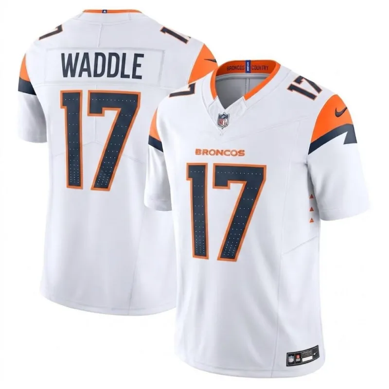 Jaylen Waddle Denver Broncos Nike Mile High Collection Vapor F.U.S.E. Limited Jersey – White