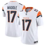 Camisa de jogo limitada Vapor F.U.S.E. da coleção Nike Mile High de Jaylen Waddle, dos Denver Broncos – Branca