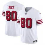 Camisa Nike Alternate Vapor F.U.S.E. com costura, edição limitada, de Jerry Rice dos San Francisco 49ers - Branca