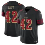 Maglia in edizione limitata Nike della collezione "Rivalries" 2025 di Ronnie Lott dei San Francisco 49ers - Nera