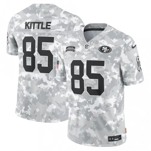 Maglia Nike 2024 "Salute to Service" in edizione limitata di George Kittle dei San Francisco 49ers - Arctic Camo