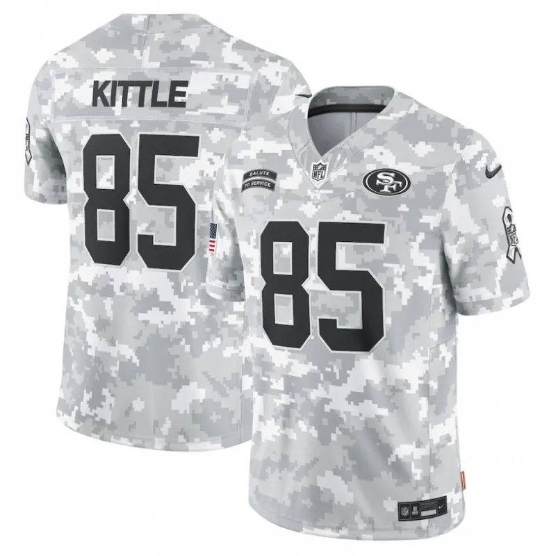 George Kittle San Francisco 49ers Nike 2024 Salute to Service Limited Jersey – Arctic Camo