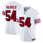 Camisola Nike Alternativa Vapor F.U.S.E. com costura, edição limitada, de Fred Warner dos San Francisco 49ers - Branca