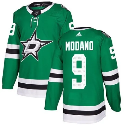 Dallas Stars Mike Modano Herren-Spielertrikot #9 adidas Kelly Green Authentic Player Jersey
