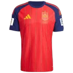 Maillot de l'équipe nationale espagnole pour les matchs à domicile de la Coupe du monde 2026, édition « Patches », version joueur World Cup 2026 Spain Home Match Edition With Patches Player Version Jersey