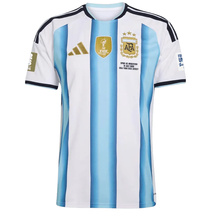 World Cup 2026 Argentina Home Final Match With Patches Player Version Jersey