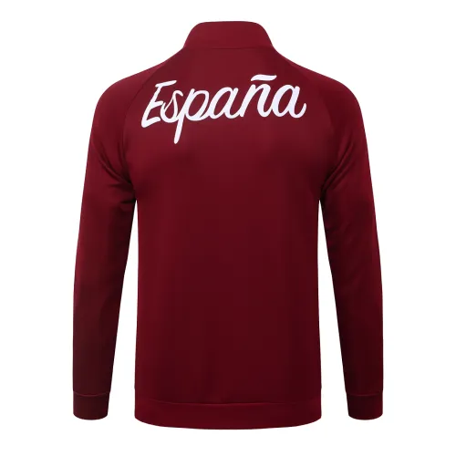 2026 Spain Jacket Tracksuit Full Zip Red