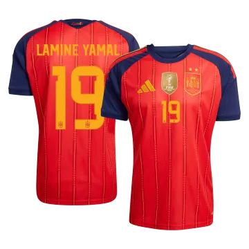 2026 Spain Lamine Yamal #19 Champion Edition Home Jersey