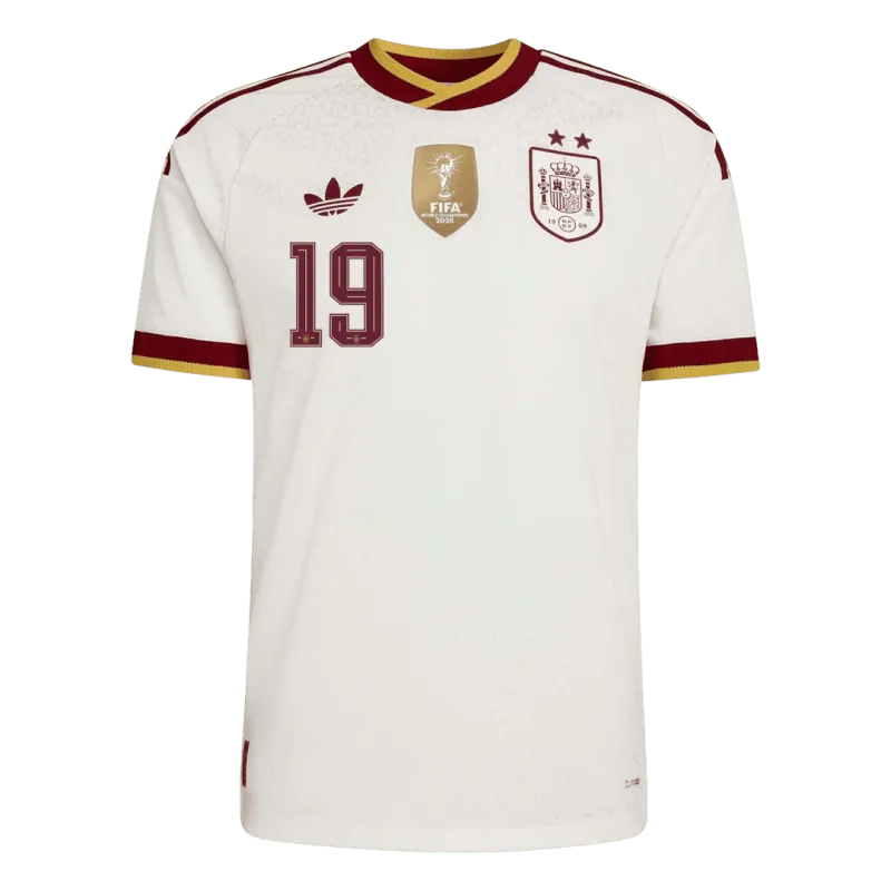 2026 Spain Lamine Yamal #19 Champion Edition Away Jersey