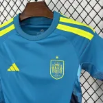 2026 Spain World Cup Blue Goalkeeper Kids Kit