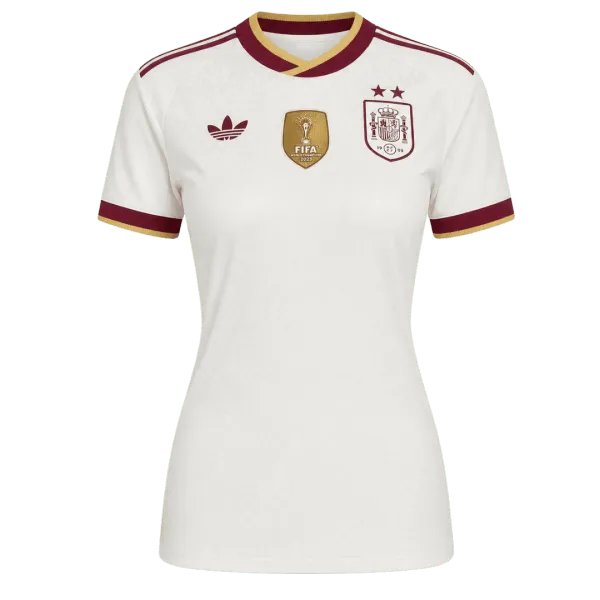 World Cup 2026 Champion Spain Two Stars Away Women Jersey - A-Grade Quality Detail View