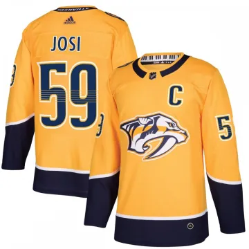 Roman Josi Nashville Predators adidas Maglia Giocatore Autentico Casa - Oro