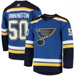 Jordan Binnington St. Louis Blues Jersey de Jugador Auténtico adidas Home - Azul