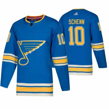 Louis Blues Brayden Schenn #10 adidas Light Blue Alternate Authentic Jersey para homem