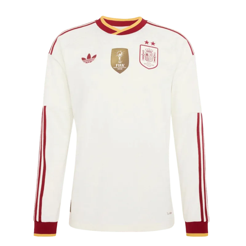 World Cup 2026 Spain Two Stars Champion Away Long Sleeve Jersey
