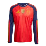 World Cup 2026 Spain Two Stars Champion Home Long Sleeve Jersey