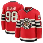 Connor Bedard Chicago Blackhawks 2025 Winter Classic Premium-Trikot – Rot