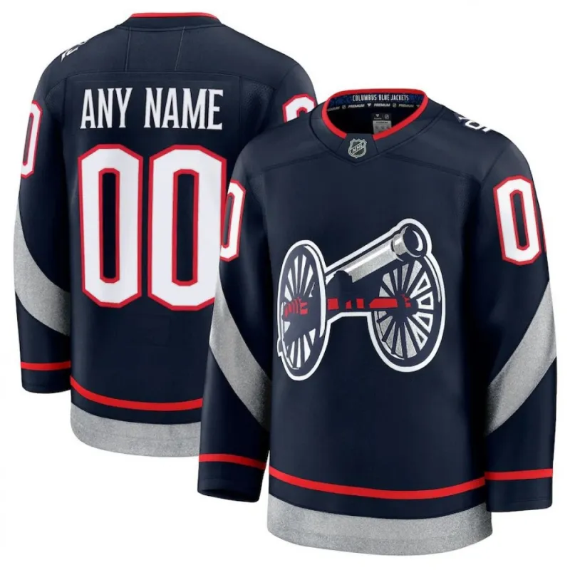 Columbus Blue Jackets 2025 NHL Stadium Series Premium Custom Jersey – Navy