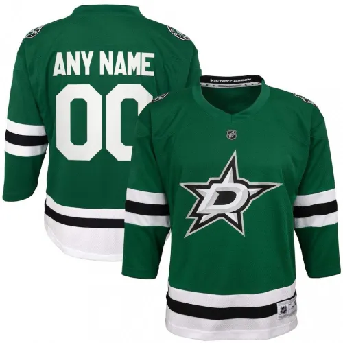 Maglia personalizzata da casa verde dei Dallas Stars per ragazzi