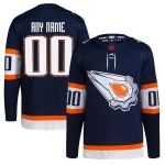 Edmonton Oilers Navy Reverse Retro 2.0 op maat gemaakt shirt