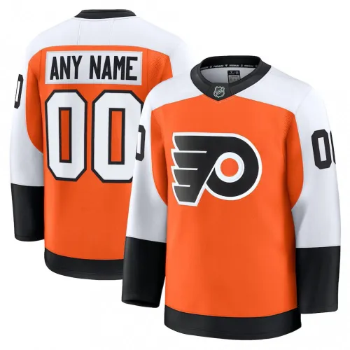 Camisa personalizada premium laranja dos Philadelphia Flyers para homem