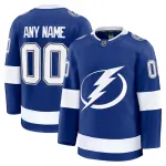 Tampa Bay Lightning Blue Home Premium Custom Jersey