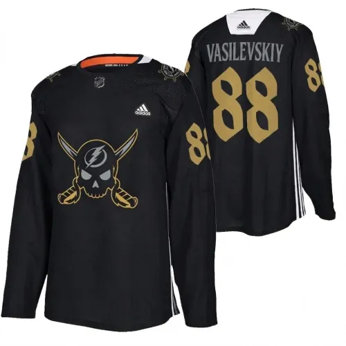 Andrei Vasilevskiy Tampa Bay Lightning 2024 Gasparilla Hockey Jersey - Black