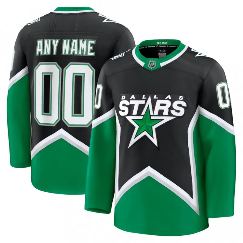 Dallas Stars Alternate Premium Custom Jersey – Black