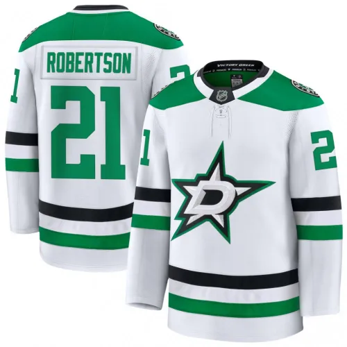 Jason Robertson Dallas Stars Away Premium Player Jersey - White