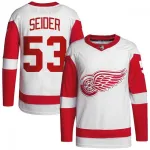 Moritz Seider Detroit Red Wings Away Premium Jersey - White