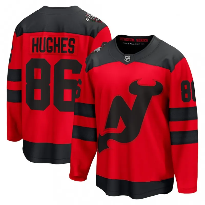 Jack Hughes New Jersey Devils 2024 NHL Stadium Series Breakaway Player Jersey – Red