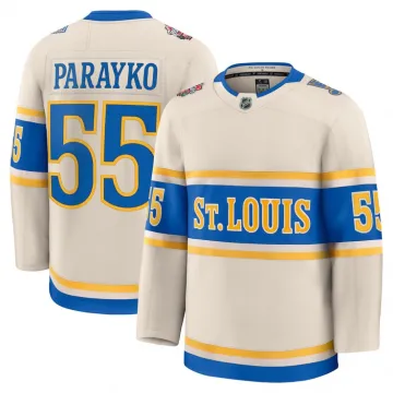 Colton Parayko St. Louis Blues 2025 NHL Winter Classic Premium Player Jersey - Cream