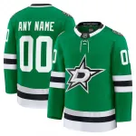 Dallas Stars Home Premium Custom Jersey - Kelly Green