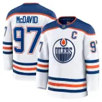 Connor McDavid Edmonton Oilers Away White Premium Player Jersey
