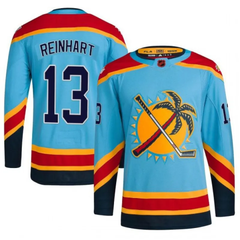Sam Reinhart Florida Panthers Reverse Retro 2.0 Jersey – Light Blue