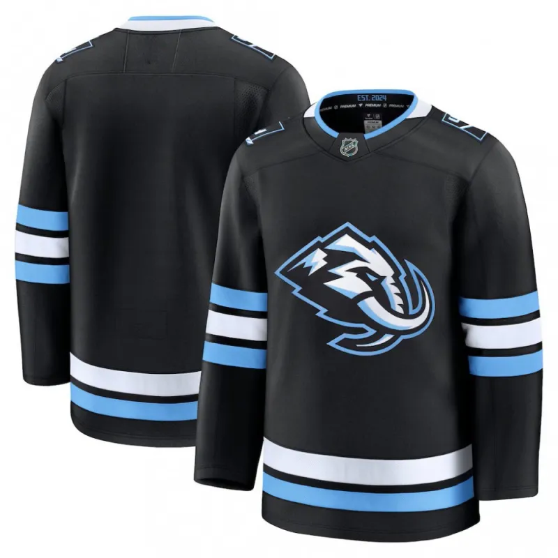 Men's Utah Mammoth Blank Black Home Premium Jersey