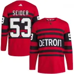 Moritz Seider Detroit Red Wings adidas Reverse Retro 2.0 Authentic Player Jersey - Red