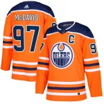 Men's Edmonton Oilers Connor McDavid #97 adidas Orange Alternate Authentic Jersey