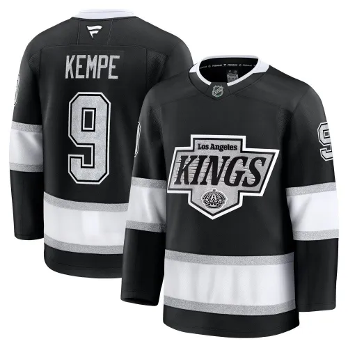 Adrian Kempe Los Angeles Kings thuis-premiumshirt - Zwart