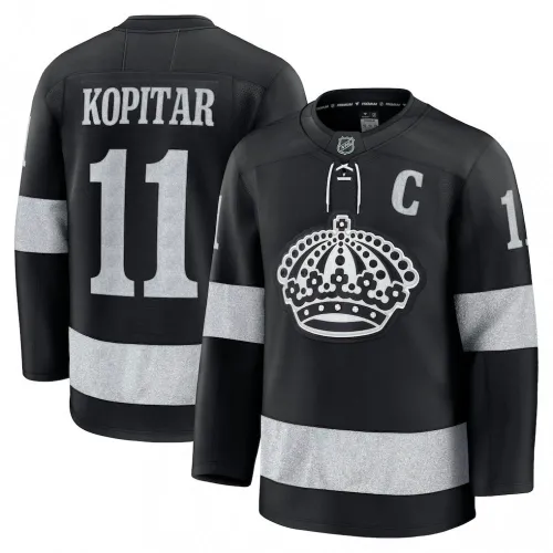 Anze Kopitar Los Angeles Kings alternatief premium-shirt - zwart