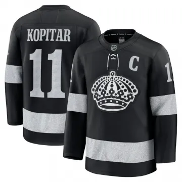 Camiseta Premium de reserva de Anze Kopitar de los Los Angeles Kings - Negra